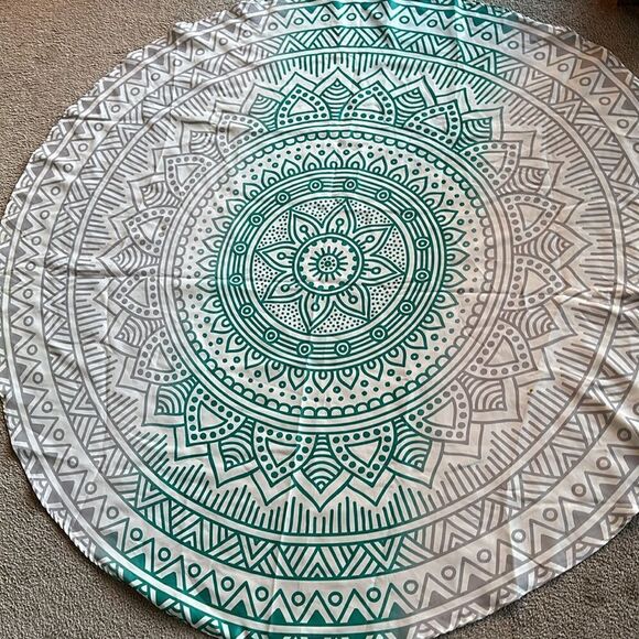 Bohemian 70” Round Tablecloth! - Picture 7 of 9